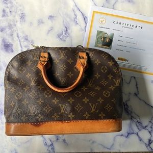 LV Monogram Alma VI0955 Entrupy Certificate